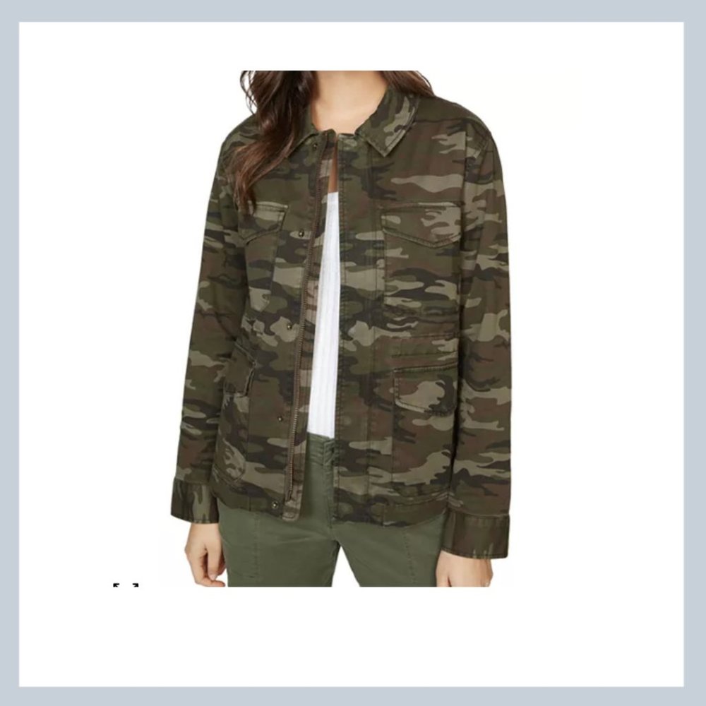 Sanctuary Utility Jacket/Shirt Camo. Size L.